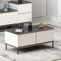 Hanah Home Imaj Mesa de centro Blanca